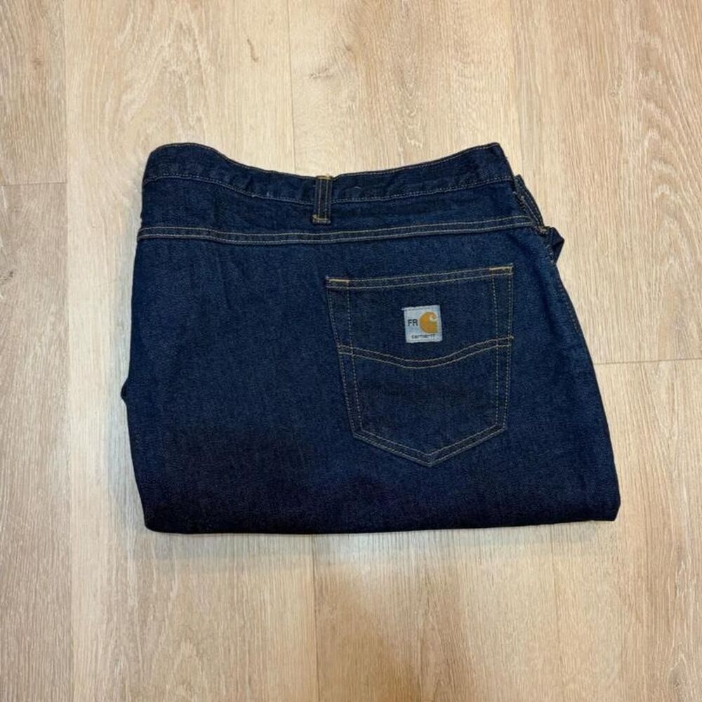 Carhartt Men's Navy and Blue Jeans